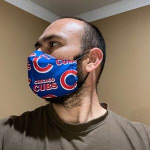 Chicago cubs face cover Cubs face shield